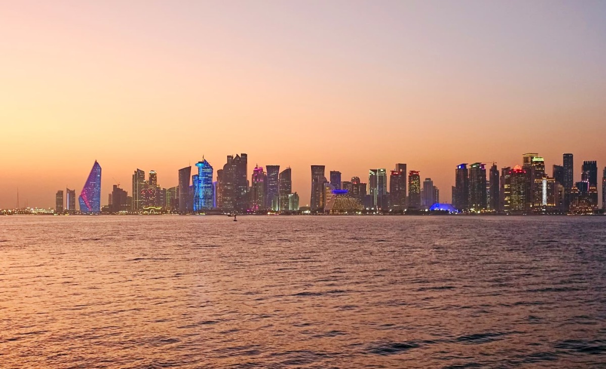 The evening view of the Doha skyline from Old Doha Port, captured by The Peninsula reader, Mithun Kumar P.