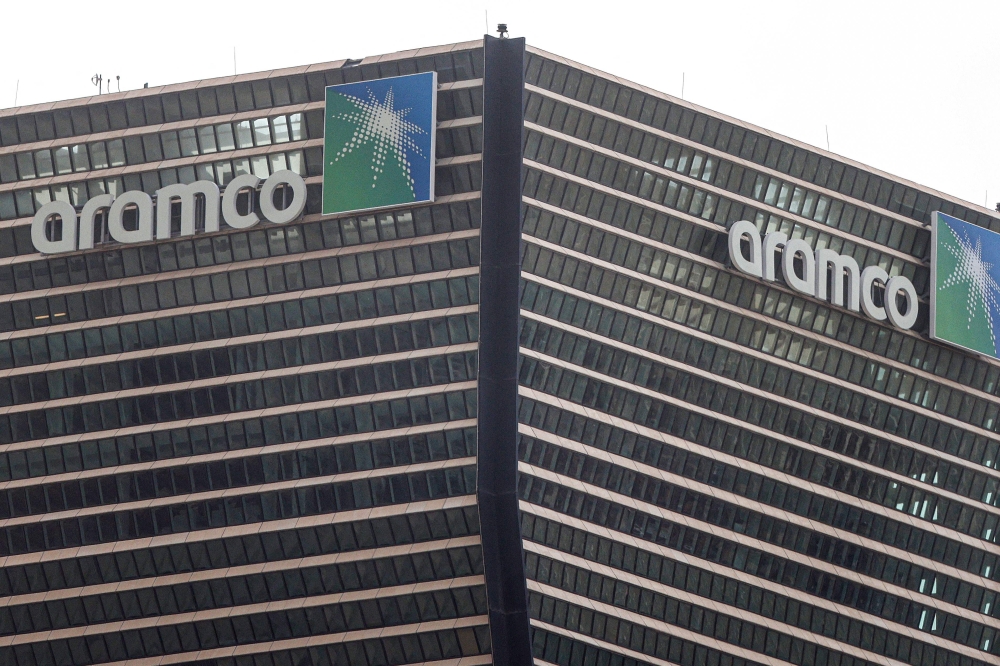 A view of the ARAMCO headquarter, the national Saudi Arabian Oil Company, towers in the King Abdullah Financial District of Riyadh on March 9, 2026. (Photo by Fayez Nureldine / AFP)