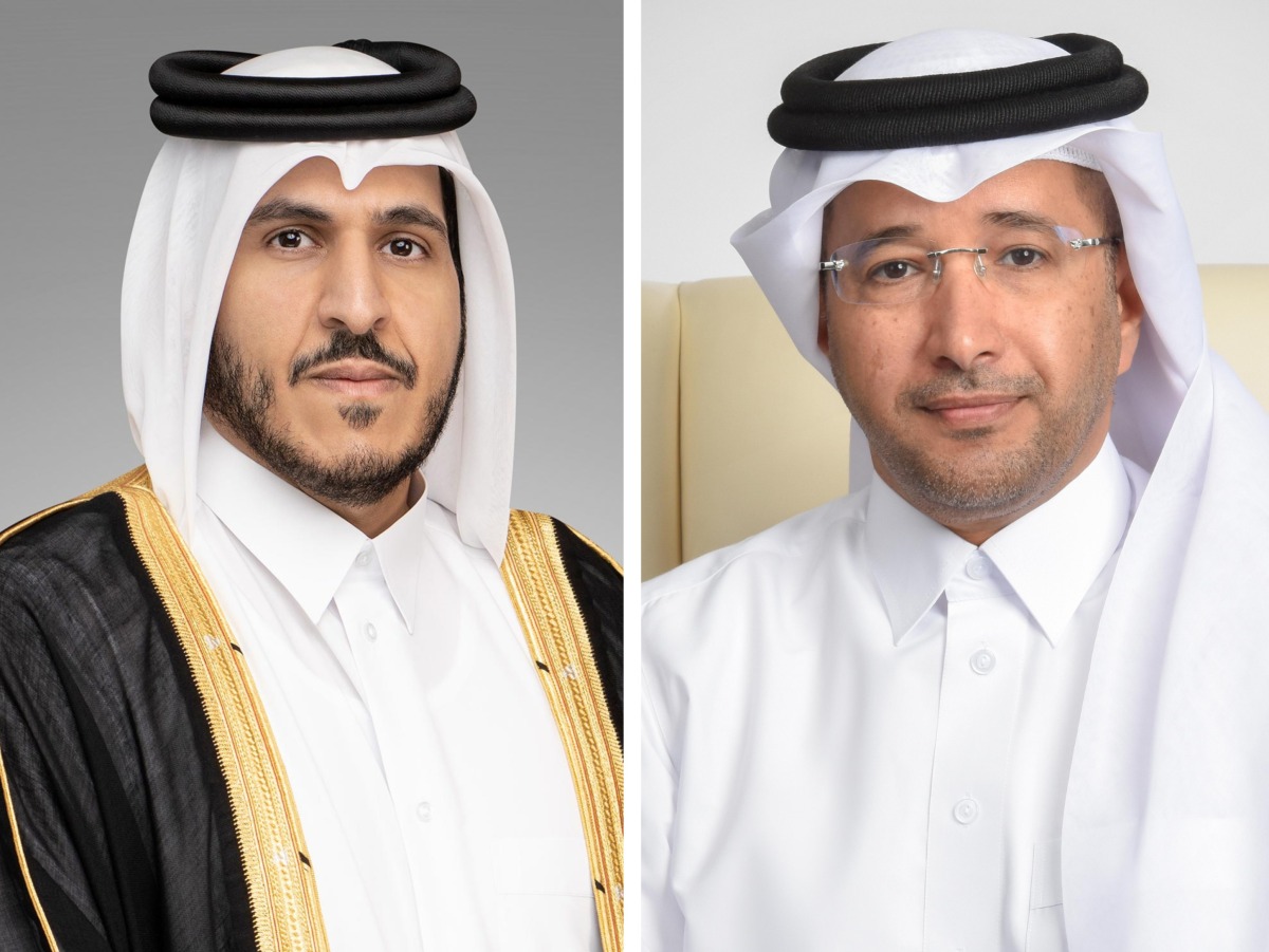 Chairman of the Board of AlRayan Bank H E Sheikh Mohamed bin Hamad bin Qassim Al-Thani (left) and Group CEO of AlRayan Bank Fahad bin Abdulla Al Khalifa.