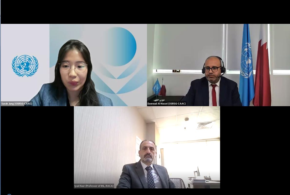 Participants during the webinar. 