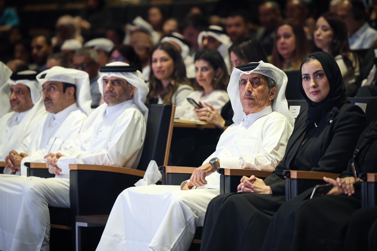 Undersecretary of Ministry of Education and Higher Education Dr. Ibrahim bin Saleh Al Nuaimi and Assistant Undersecretary for Private Education Affairs Omar Abdulaziz Al Naama with other officials during the launch of new admission guideline.