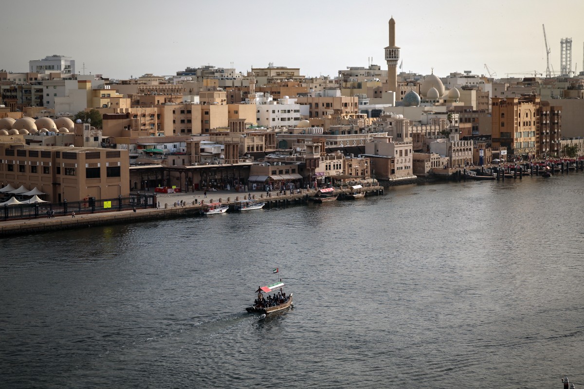 This picture shows a view of the Dubai Old City on April 13, 2026. (Photo by Fadel Senna / AFP)
