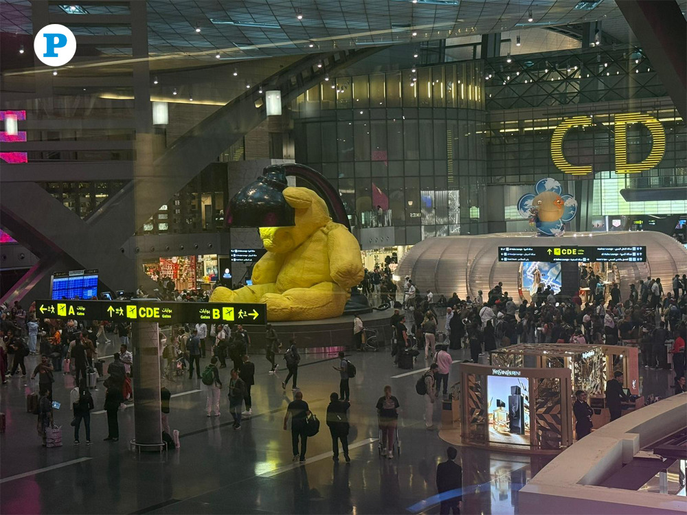 Passengers at Hamad International Airport on April 24, 2026, Photo by Mahmoud Elmazaty / The Peninsula.
