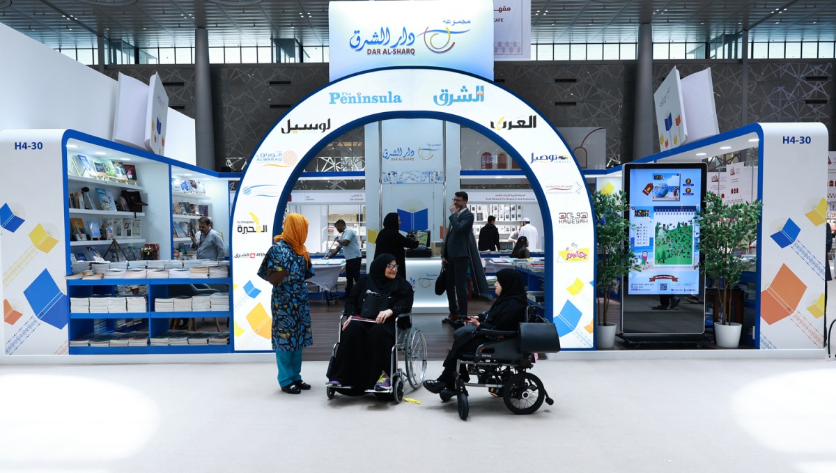 Dar Al Sharq pavilion at the 35th Doha International Book Fair. PICs: Rajan Vadakkemuriyil/The Peninsula 