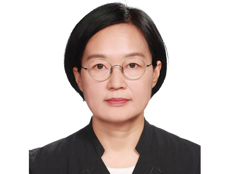 This handout photo released on June 7, 2026 by the presidential Blue House in Seoul shows a portrait of Han Seong-sook, South Korean Minister of Small and Medium-sized Enterprises and Startups. (Photo by Handout / The Blue House / AFP)