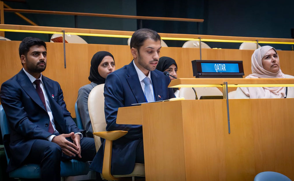 Undersecretary of the Ministry of Social Development and Family, H E Khalifa bin Issa Al Kubaisi speaking during the meeting.