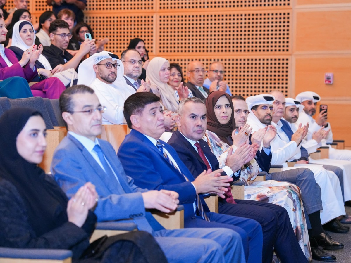 Minister of Education and Higher Education H E Lolwah Al Khater with other officials during the event.