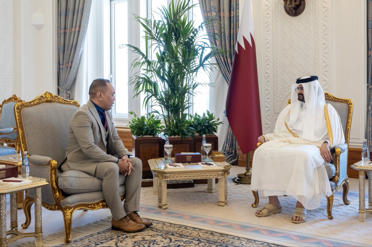 Deputy Amir received the credentials of the Ambassador of Tuvalu 