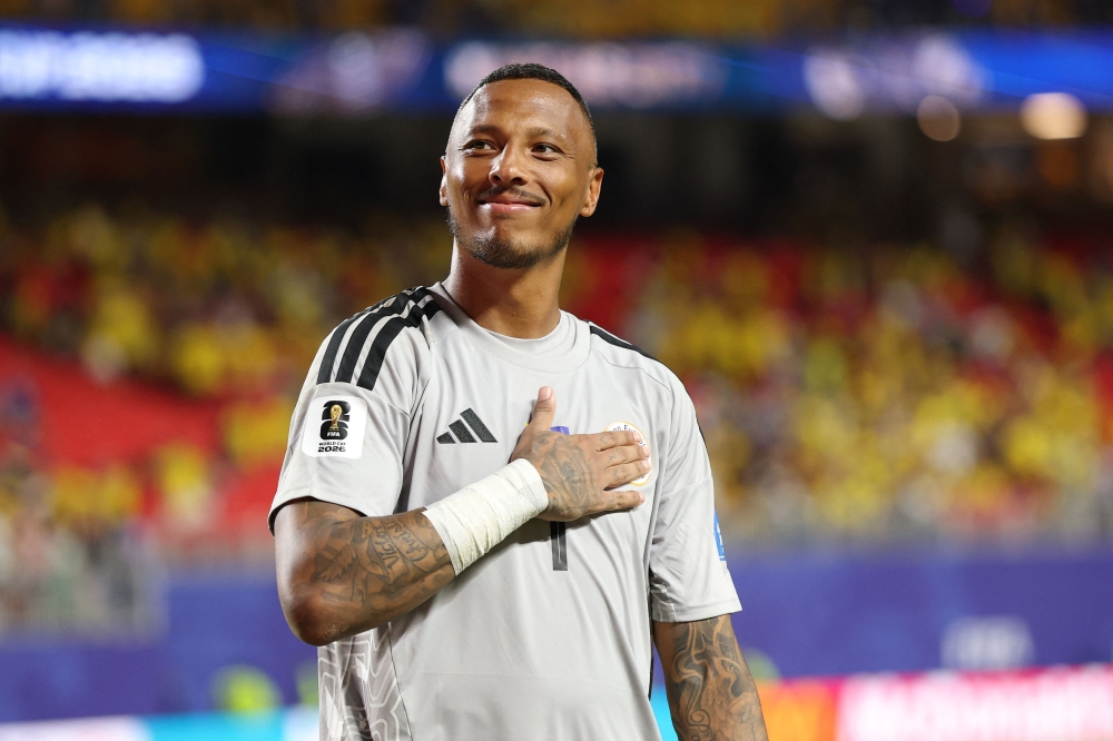 Eloy Room #1 of Curacao applauds fans after the 0-0 draw during the FIFA World Cup 2026 Group E match between Ecuador and Curacao on June 20, 2026 in Kansas City, Missouri. Charlotte Wilson/Getty Images/AFP 
