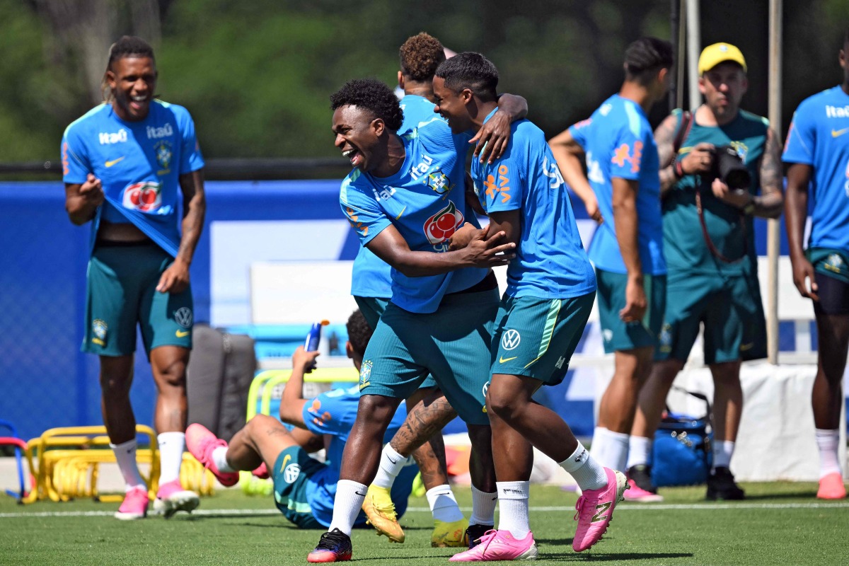 During a training session at the Columbia Park Training Facility in Morristown, New Jersey on July 2, 2026, during the 2026 World Cup football tournament. (Photo by MAURO PIMENTEL / AFP)
