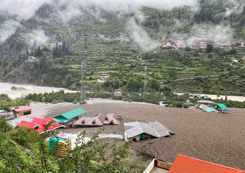 Representational file photo showing floods affecting Uttarakhand State. AFP