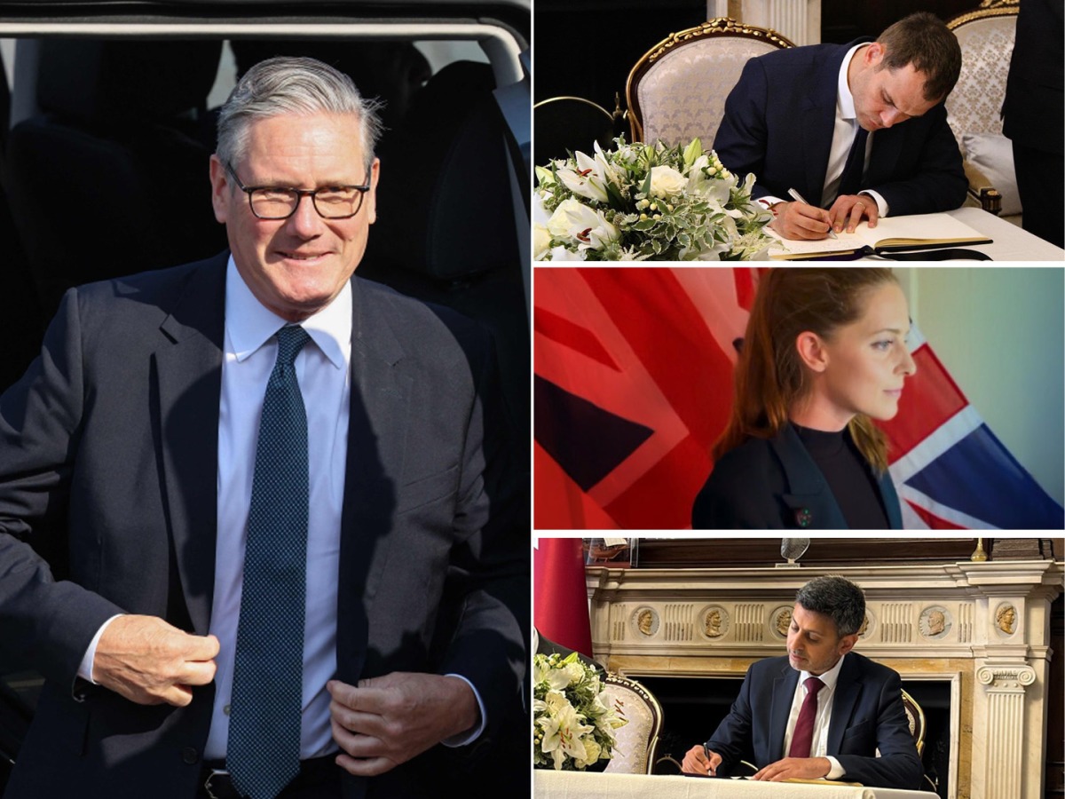 Clockwise from left: British Prime Minister H E Keir Starmer, Hamish Falconer, Jocelyn Waller and Dr Zubir Ahmed.