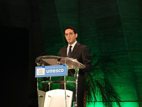Chairperson of the Executive Board of Unesco and Permanent Representative of the State of Qatar to Unesco H E Dr. Nasser bin Hamad Al Hinzab