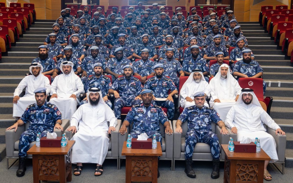 Officials and participants during the ceremony.