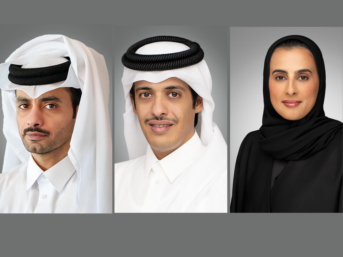 From left: Chairman of Doha Bank Sheikh Mohamed bin Fahad bin Mohamed Jabor Al Thani, Group Chief Executive Officer of Doha Bank Sheikh Abdulrahman bin Fahad bin Faisal Al Thani, and Head of Marketing, Public Relations and Communications at Doha Bank Al-Anoud Khalid Al-Attiyah.