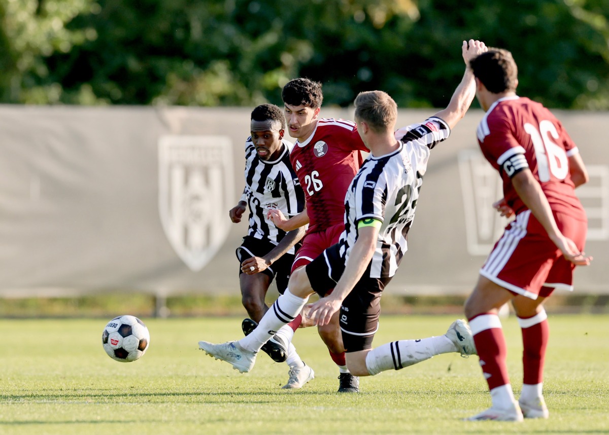 Action during the friendly match between Qatar U-23 and Heracles Almelo.