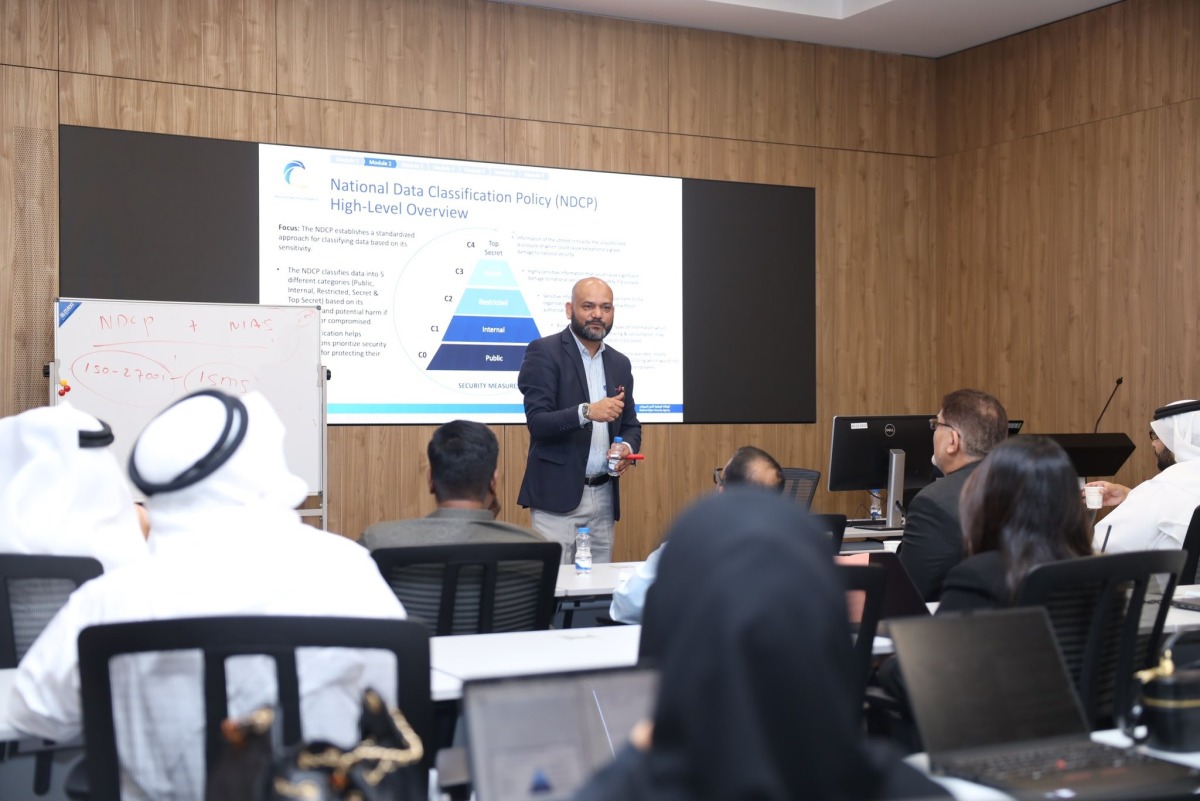 Participants during the cybersecurity training.