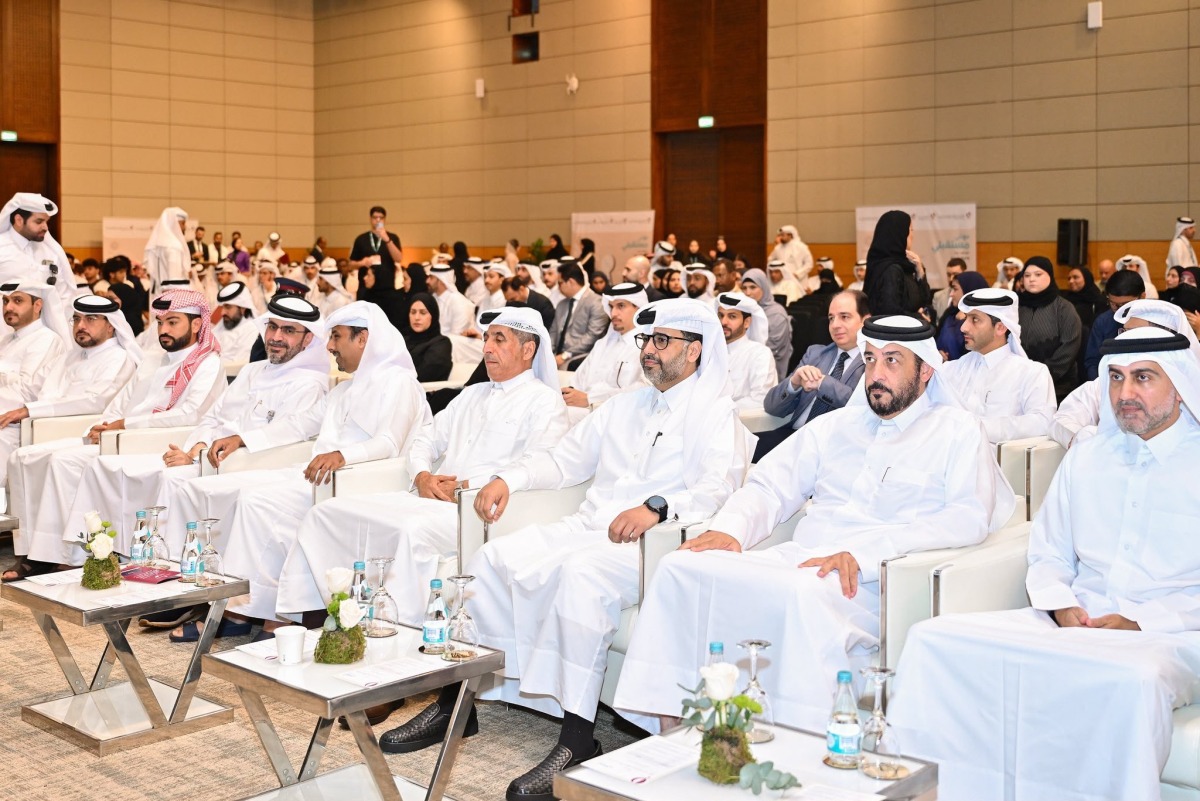 NCSA President Eng. Abdulrahman bin Ali Al Farahid Al Malki, Secretary General of the National Planning Council Dr. Abdulaziz bin Nasser bin Mubarak Al Khalifa and other officials at the event.
