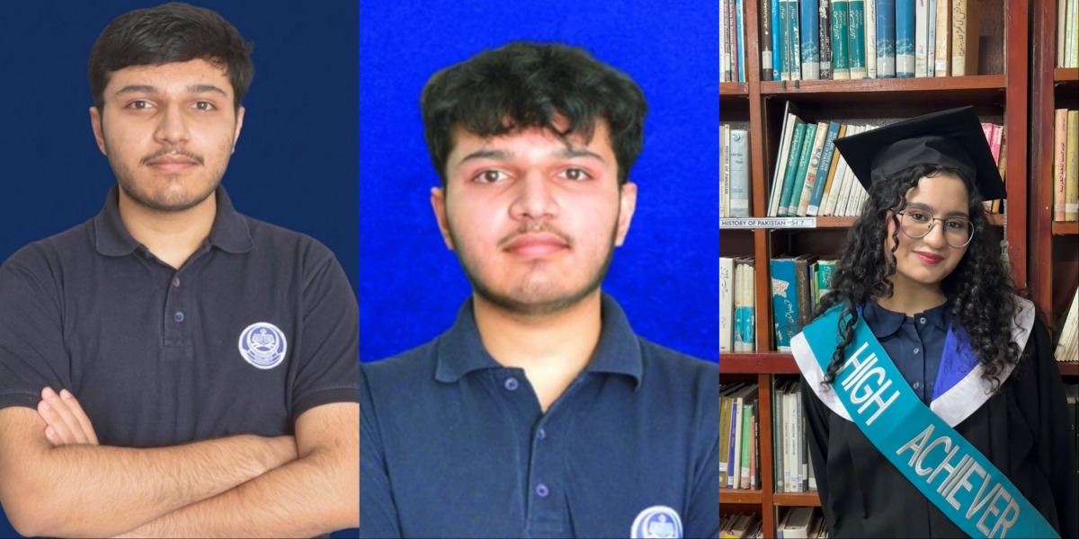 FROM LEFT: Muhammad Abdullah, Mohammad Abdur Rehman and Eshal Ali