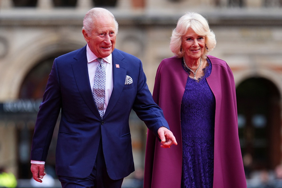 Britain's King Charles III (L) and Britain's Queen Camilla arrive to attend the King's Trust 50th anniversary celebration at the Royal Albert Hall in London on May 11, 2026. Photo by Aaron Chown / POOL / AFP