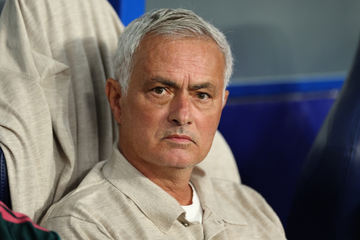 Real Madrid's Portuguese coach Jose Mourinho is pictured before the Spanish league football match between RCD Espanyol and Real Madrid CF at RCDE Stadium in Cornella de Llobregat on August 22, 2026. (Photo by Josep LAGO / AFP)
