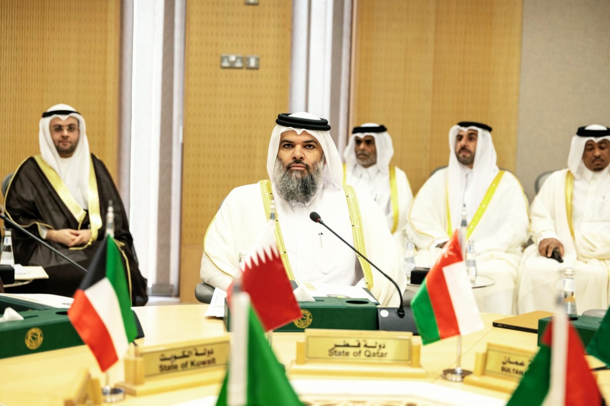 Undersecretary of the Ministry of Awqaf and Islamic Affairs H E Dr. Sheikh Khalid bin Mohammed bin Ghanem Al Thani  during the event.