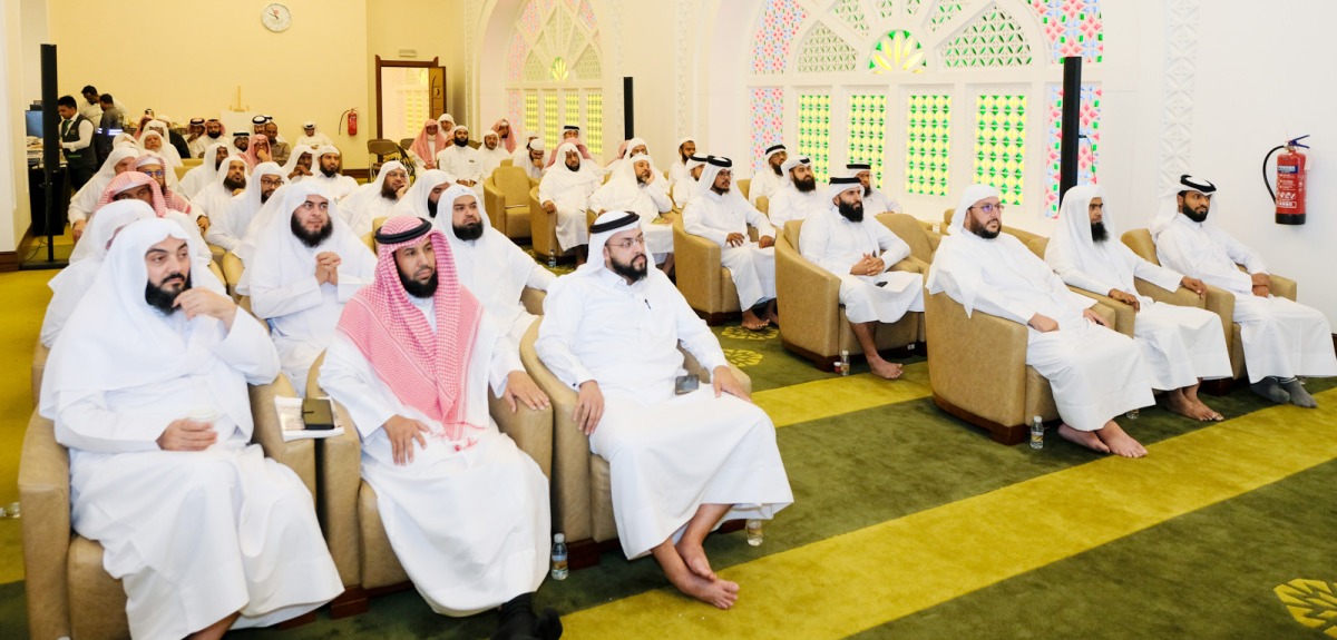 Imams and preachers attend a training session.