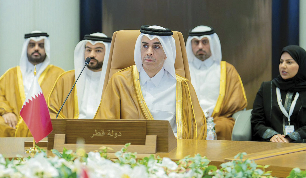 Undersecretary of the Ministry of Sports and Youth H E Eng. Yasser bin Abdullah Al Jamal  along with members of Qatar's delegation during the meeting.

