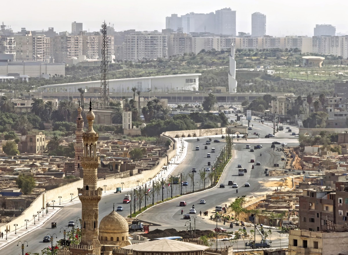This photo taken with a mobile phone on Aug. 29, 2026 shows a city view in Cairo, Egypt. (Xinhua/Shen Hong)