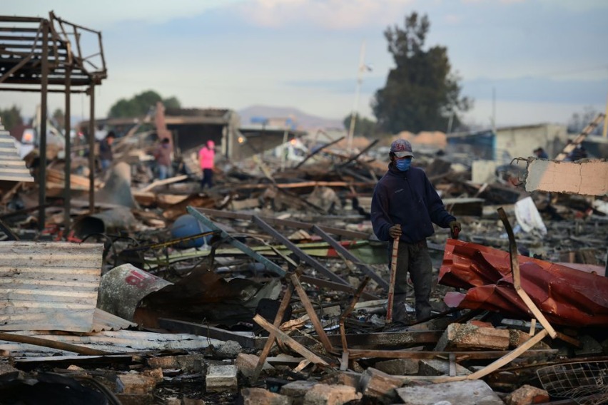 Representational file photo showing aftermath of fireworks explosion in Mexico City. 
