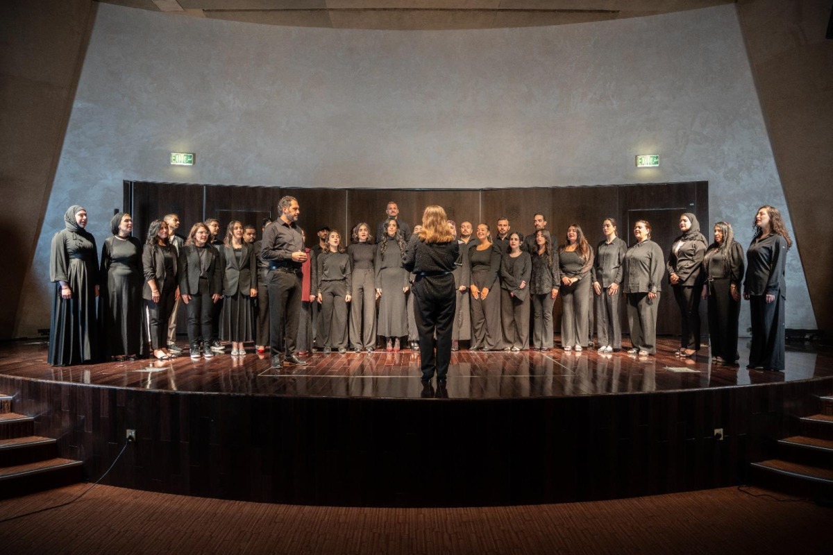 Maqam Choir during the rehearsals.