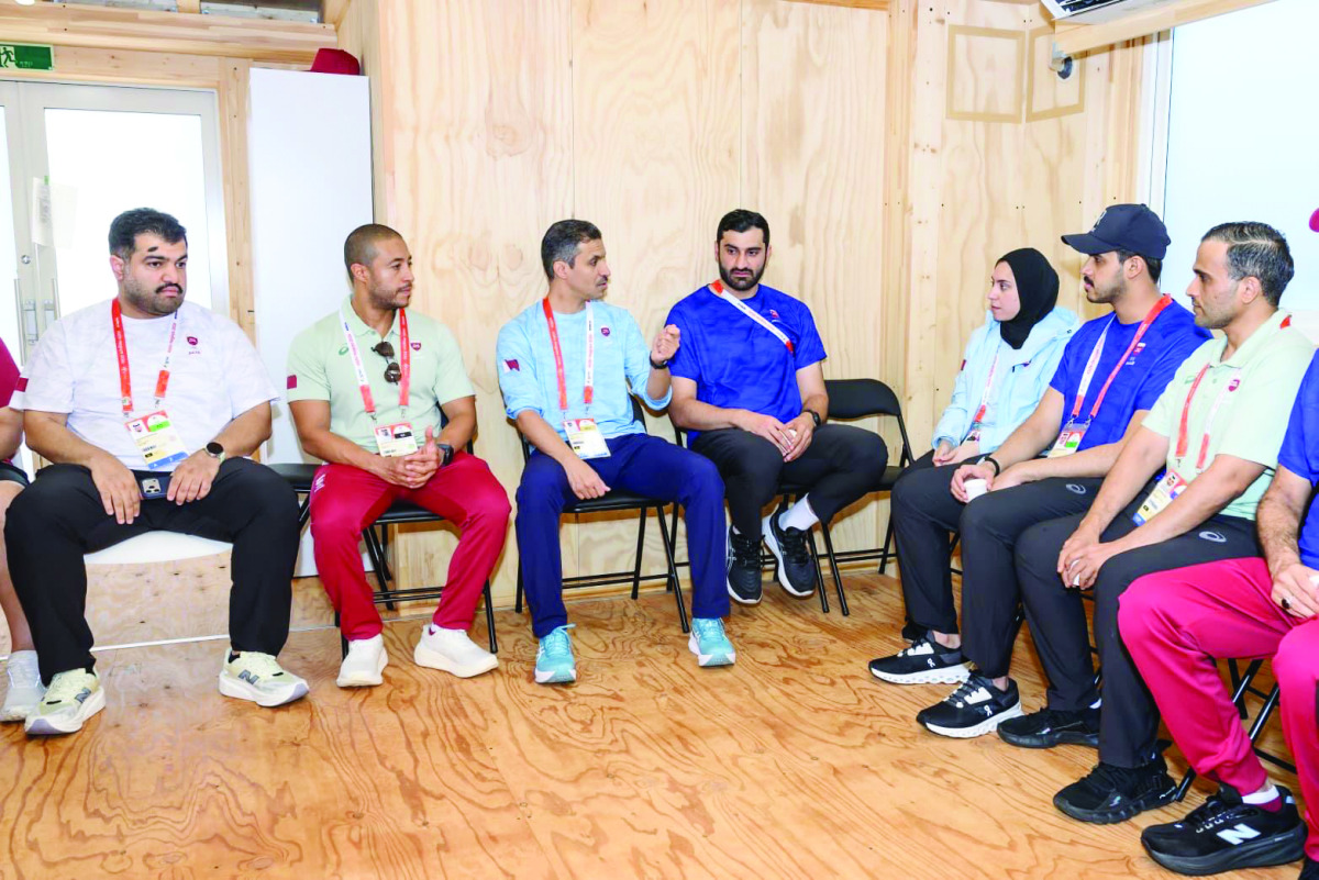 Qatar Olympic Committee Secretary General Jassim bin Rashid Al-Bueinain visited the Qatari delegation’s headquarters at the Athletes’ Village ahead of the start of the 20th Asian Games in Aichi-Nagoya, Japan. Al-Bueinain reviewed the arrangements and workflow put in place by the administrative team to meet the needs of Qatar athletes.