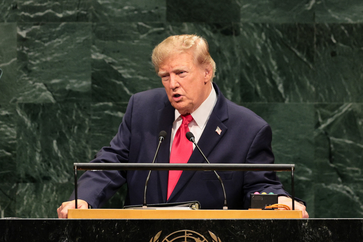  U.S. President Donald Trump speaks during the 81st session of the United Nations (U.N.) General Assembly at U.N. Headquarters on September 22, 2026 in New York City. (Photo by Michael M. Santiago / GETTY IMAGES NORTH AMERICA / Getty Images via AFP)