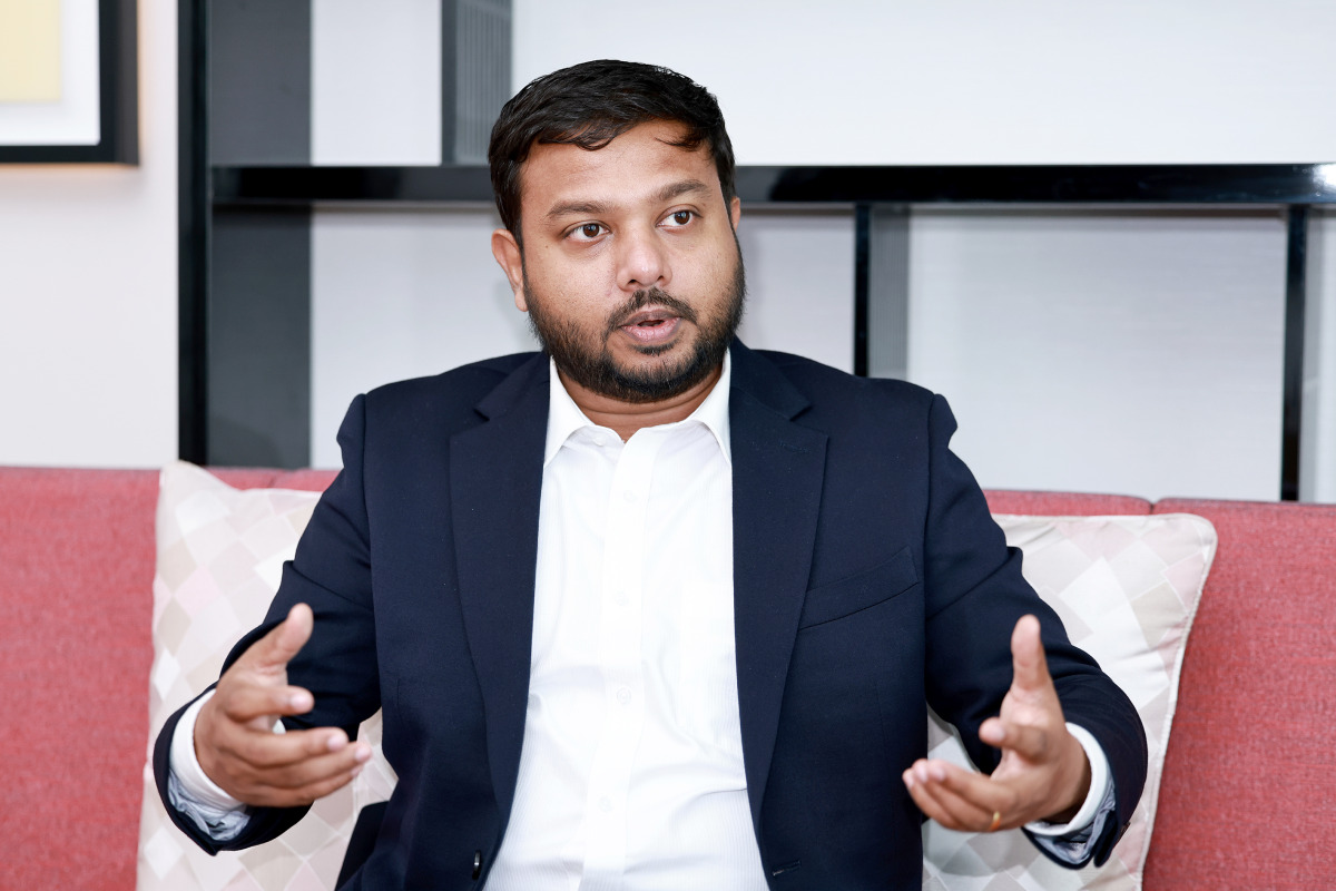 Deputy Minister of Foreign Affairs and Foreign Employment of Sri Lanka H E Arun Hemachandra during an exclusive interview with The Peninsula. Pic: Rajan Vadakkemuriyil/The Peninsula