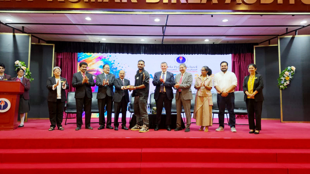 Officials and guests during the exhibition.