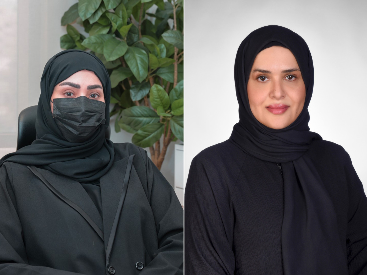 Director of Occupational Health and Safety Department, PHCC, Dr. Maryam Al Muslemani (left) and Manager of Occupational Health Dr. Sameera Al Hajri 