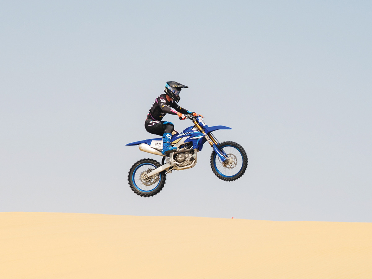 British rider Ethan Lane in action.