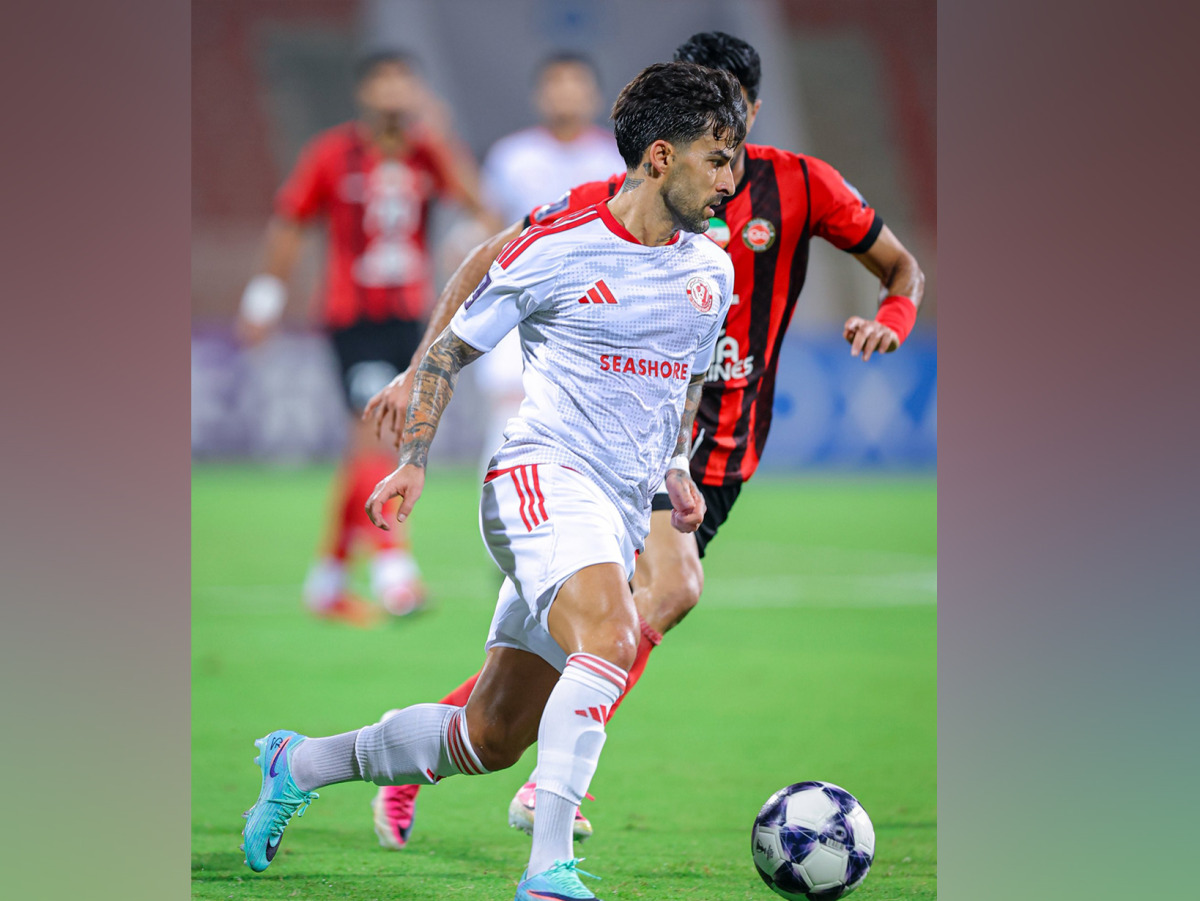 Action during the match between Al Shamal and Tractor FC in Muscat yesterday.