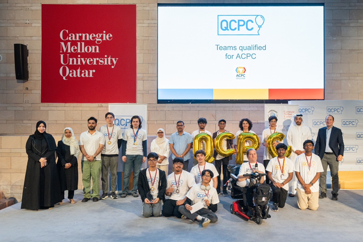 Participants at the seventh annual Qatar Collegiate Programming Contest.