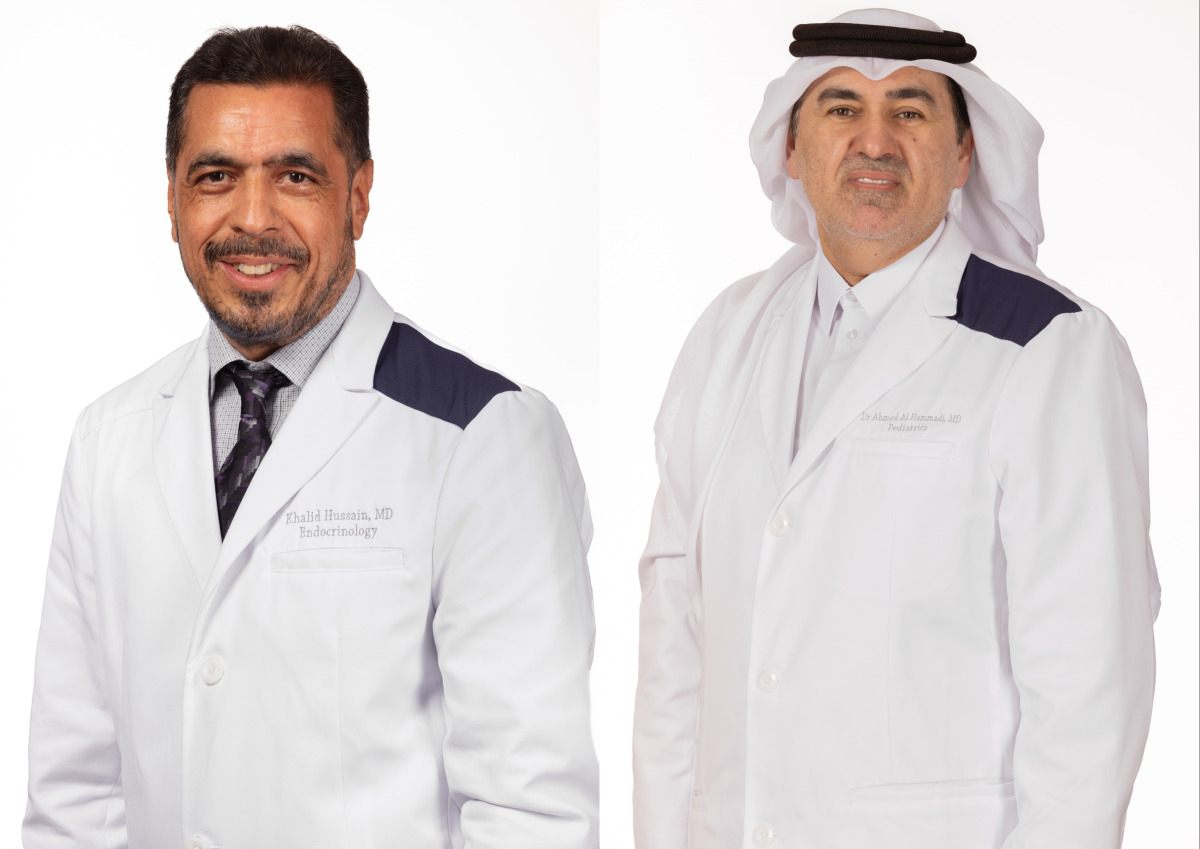 Prof. Khalid Hussain and Dr. Ahmed Al Hammadi (right)