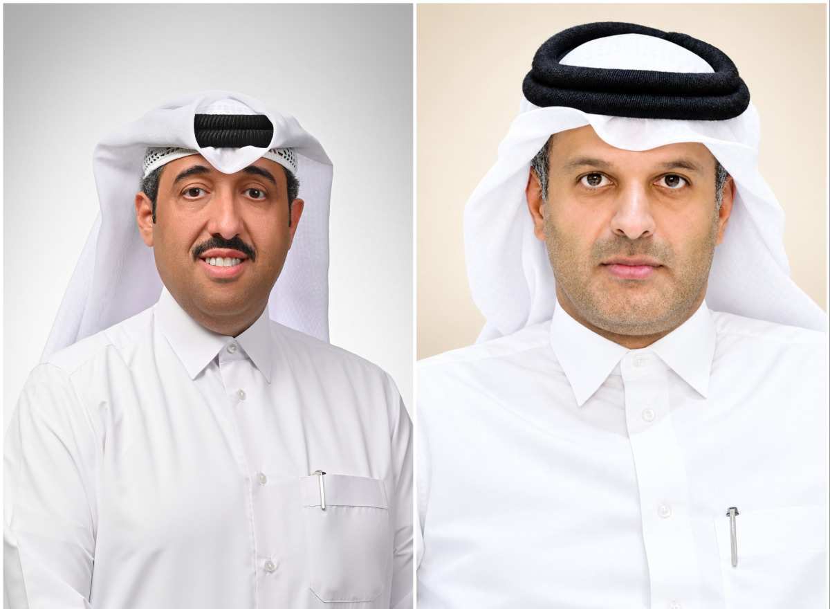 Senior Executive Vice President - Group Corporate and Institutional Banking at QNB Group Khalid Ahmed Al Sada (left) and Conference on International Arbitration President Dr. Sheikh Thani bin Ali Al-Thani