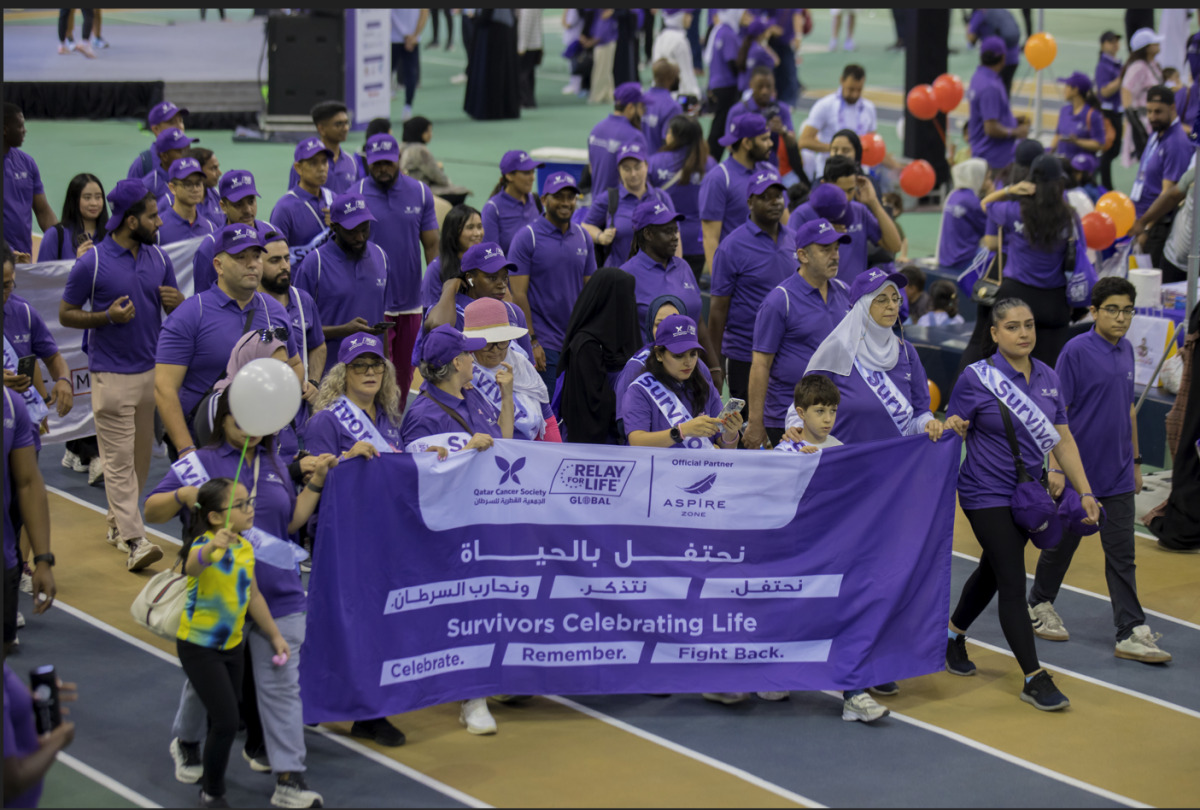 Participants during the last edition of Relay For Life Qatar.