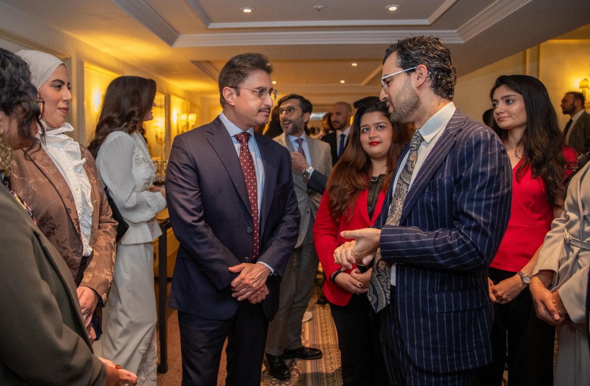 CEO of Qatar Foundation Yousif Al-Naama with participants during the forum. 
