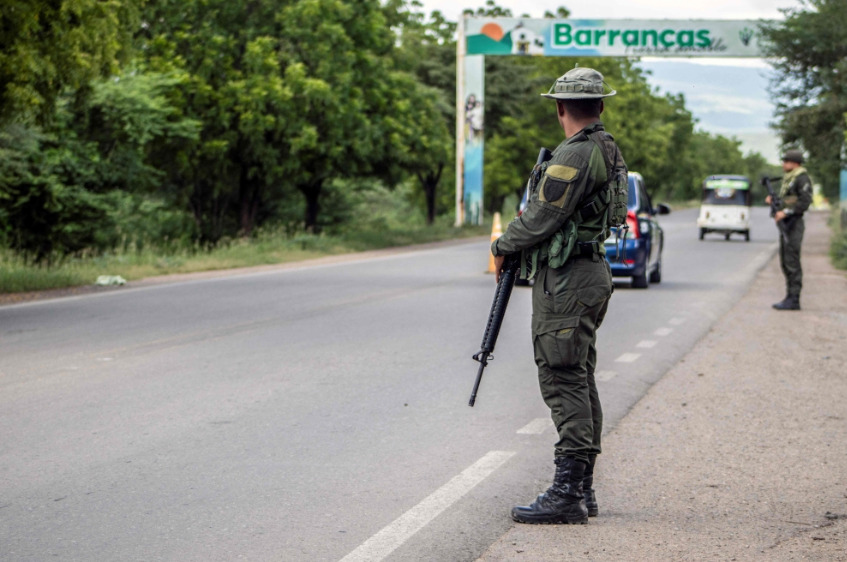 Colombia army personnel stand guard at a checkpoint. AFP file photo for representational purposes. 