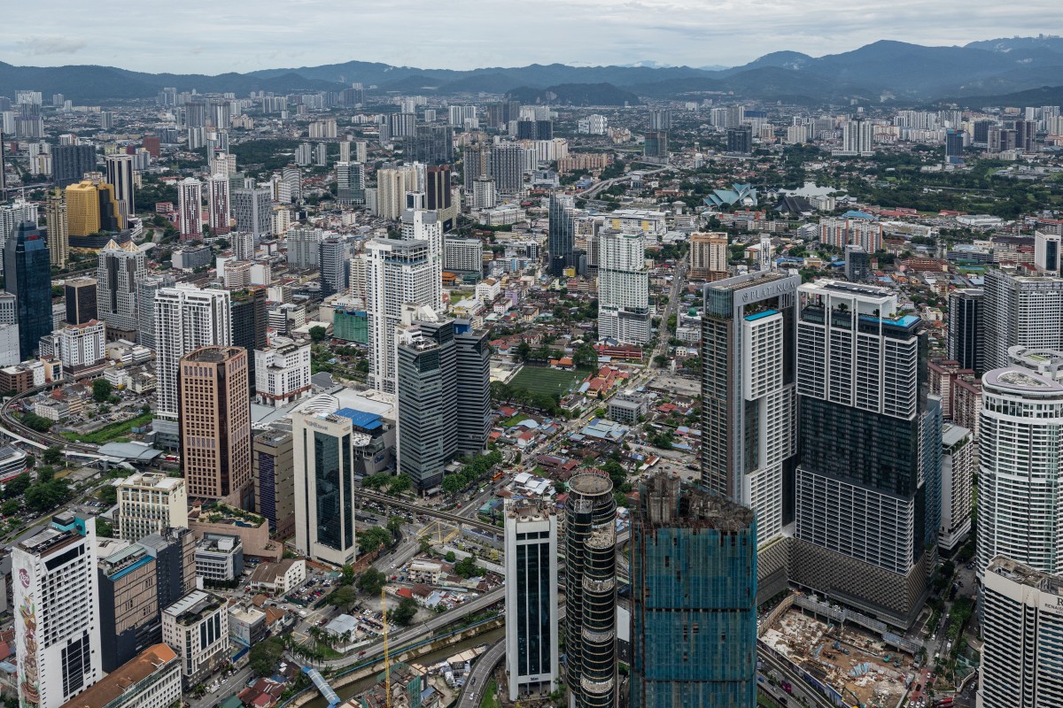 Commercial buildings are seen in Kuala Lumpur on October 26, 2026. Photo by MOHD RASFAN / AFP